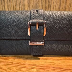 NWOT - Michael Kors Black Pebbled Leather Clutch